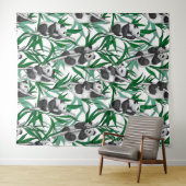 Panda cubs op wandkleed (In Situ (horizontaal))