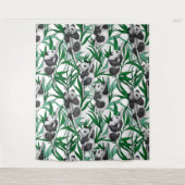 Panda cubs op wandkleed (Voorkant)