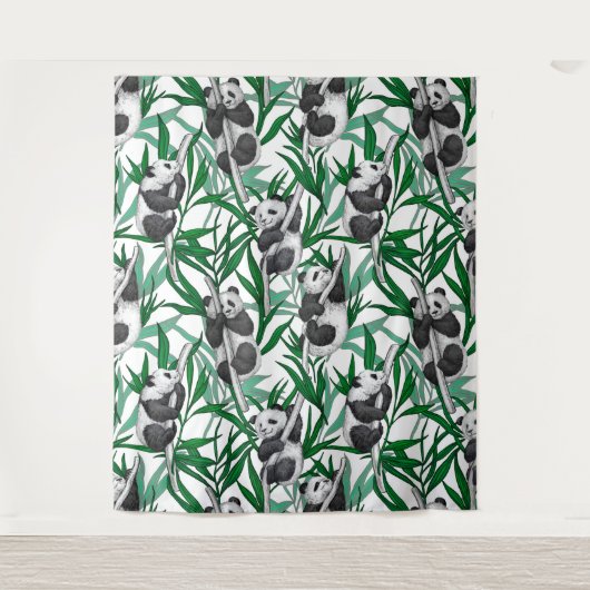 Panda cubs op wandkleed (Voorkant)