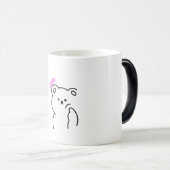 Panda Cup kijken Magische Mok (Voorkant rechts)