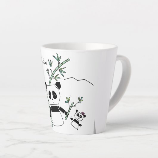 Panda cup latte mok (Rechterhoek)