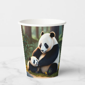 Panda cup papieren bekers