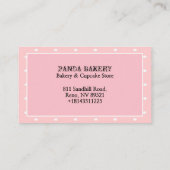 Panda Cupcake Visitekaartje (Achterkant)