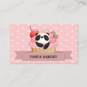Panda Cupcake Visitekaartje