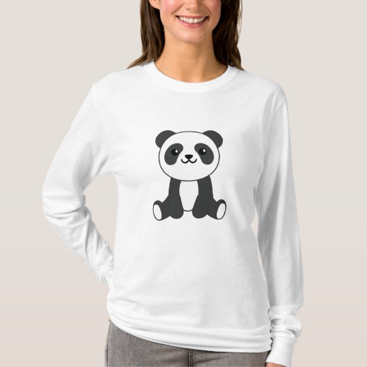 Panda Cute Animals Kinder Baby Beer Pandas T-shirt (Voorkant)