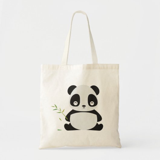 Panda Cute Canvas tassen (Voorkant)