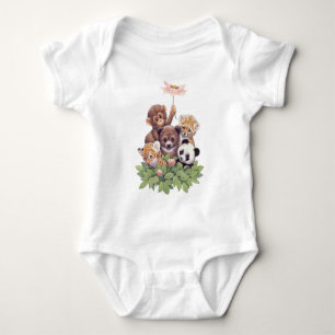 Panda Cute Design Baby Jersey Rompertje Romper