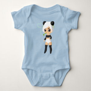 Panda Cute Design Baby Jersey Rompertje Romper