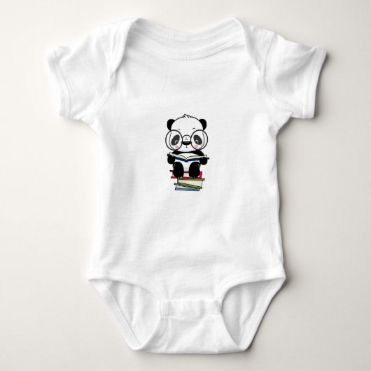 Panda Cute Design Baby Jersey Rompertje Romper (Voorkant)