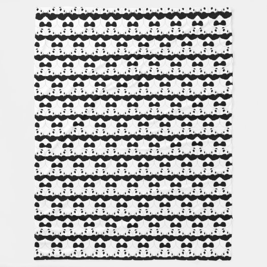 Panda Cute Design Fleece Blanket (Voorkant)