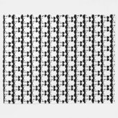 Panda Cute Design Fleece Blanket Deken (Voorkant (Horizontaal))