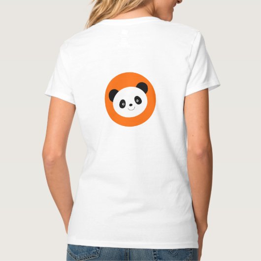 Panda Cute Design T-shirt (Achterkant)