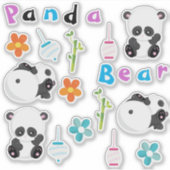 Panda Cuteness Sticker (Voorkant)