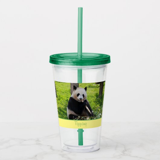 Panda Cutie Acryl Drinkbeker (Voorkant)