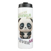 Panda Cuttest Trouble Maker Schattig Schattig Grap Thermosbeker (Voorkant)