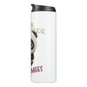 Panda Cuttest Trouble Maker Schattig Schattig Grap Thermosbeker (Geroteerd rechts)