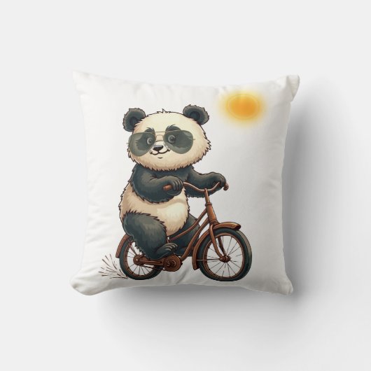 Panda cycling kussen (Voorkant)