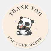 Panda dank u Sticker (Voorkant)