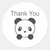 Panda dank u stickers (Voorkant)