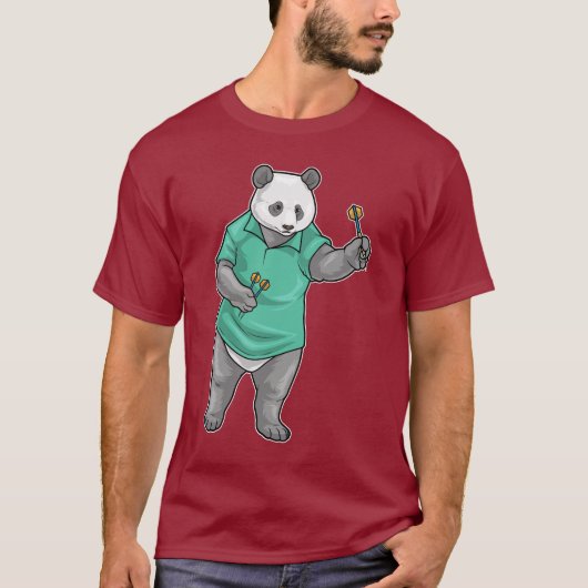 Panda Darts Dart T-shirt (Voorkant)