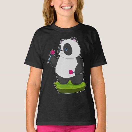 Panda Darts T-shirt (Voorkant)