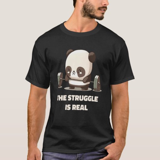Panda de strijd is een echte hefboom G T-shirt (Voorkant)