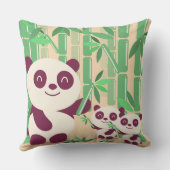 Panda Decoratief Pillow Kussen (Achterkant)