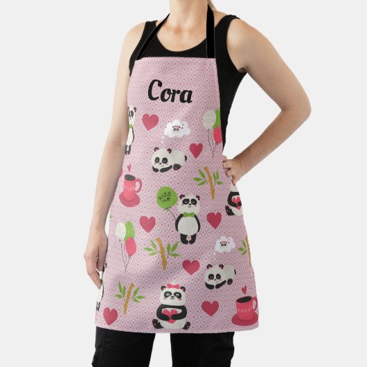 Panda Design Apron met hart Schort (Insitu)