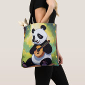 Panda design canvas tas (Dichtbij)
