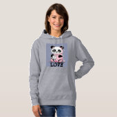 Panda design Dames hoodie (Voorkant volledig)