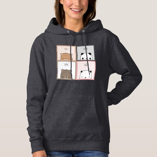 Panda design Hoodie (Voorkant)