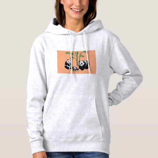 Panda design Hoodie (Voorkant)