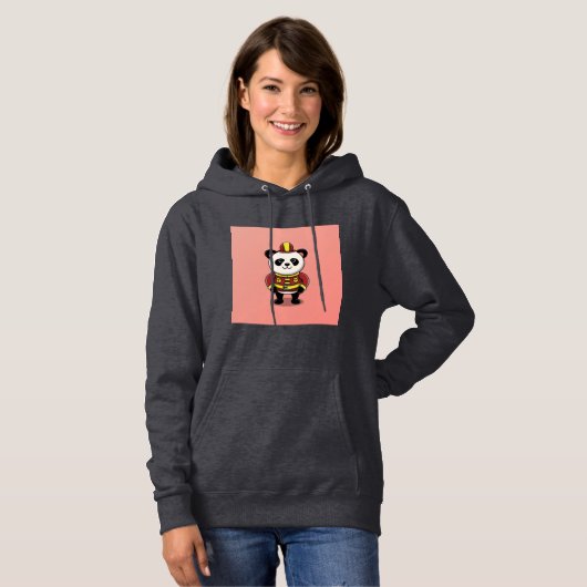 Panda design Hoodie (Voorkant volledig)