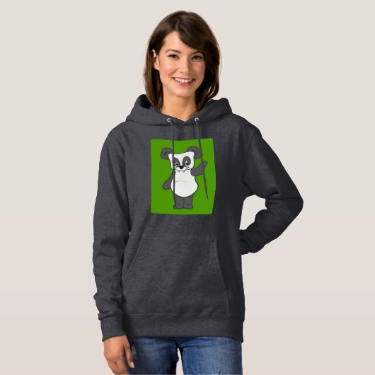 Panda design Hoodie (Voorkant volledig)