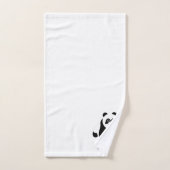 Panda Design Monogrammed Bad Handdoek (Handdoek)