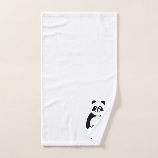 Panda Design Monogrammed Bad Handdoek (Handdoek)