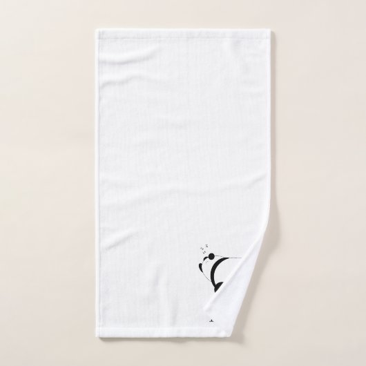 Panda Design Monogrammed Bad Handdoek (Handdoek)
