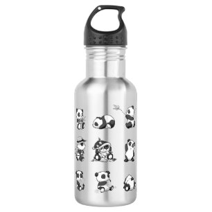 Panda Design Stainless Steel Water Fles