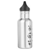 Panda Design Stainless Steel Water Fles (Links)