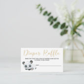 Panda Diaper Raffle Kaart Tickets voor Baby shower (Staand voorkant)