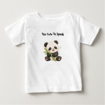Panda die Bamboe Eet Kinderen T-Shirt