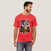 PANDA DIE CHEESEBURGER EET 3 T-SHIRT (Voorkant volledig)