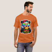 PANDA DIE CHEESEBURGER EET 5 T-SHIRT (Voorkant volledig)