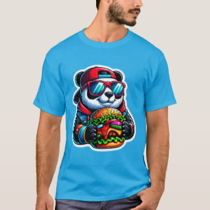 PANDA DIE CHEESEBURGER EET 6 T-SHIRT