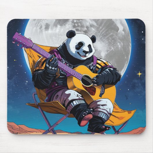 Panda die gitaar speelt muismat ,Bureaustoffering (Voorkant)