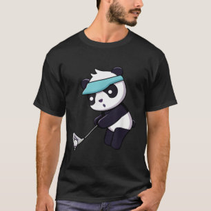 Panda die Golf Animal Golfer Panda Beer Golfin T-shirt