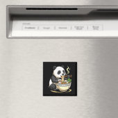 Panda die grappige Ramen-noedels eet Magneet (Insitu (Vaatwasser))