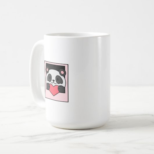 Panda die liefde geeft koffiemok (Voorkant links)