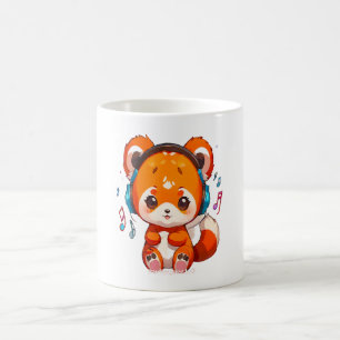 Panda die naar Kpop-muziek luistert Koffiemok