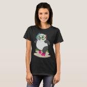 Panda Diver Snorkel Diving T-shirt (Voorkant volledig)